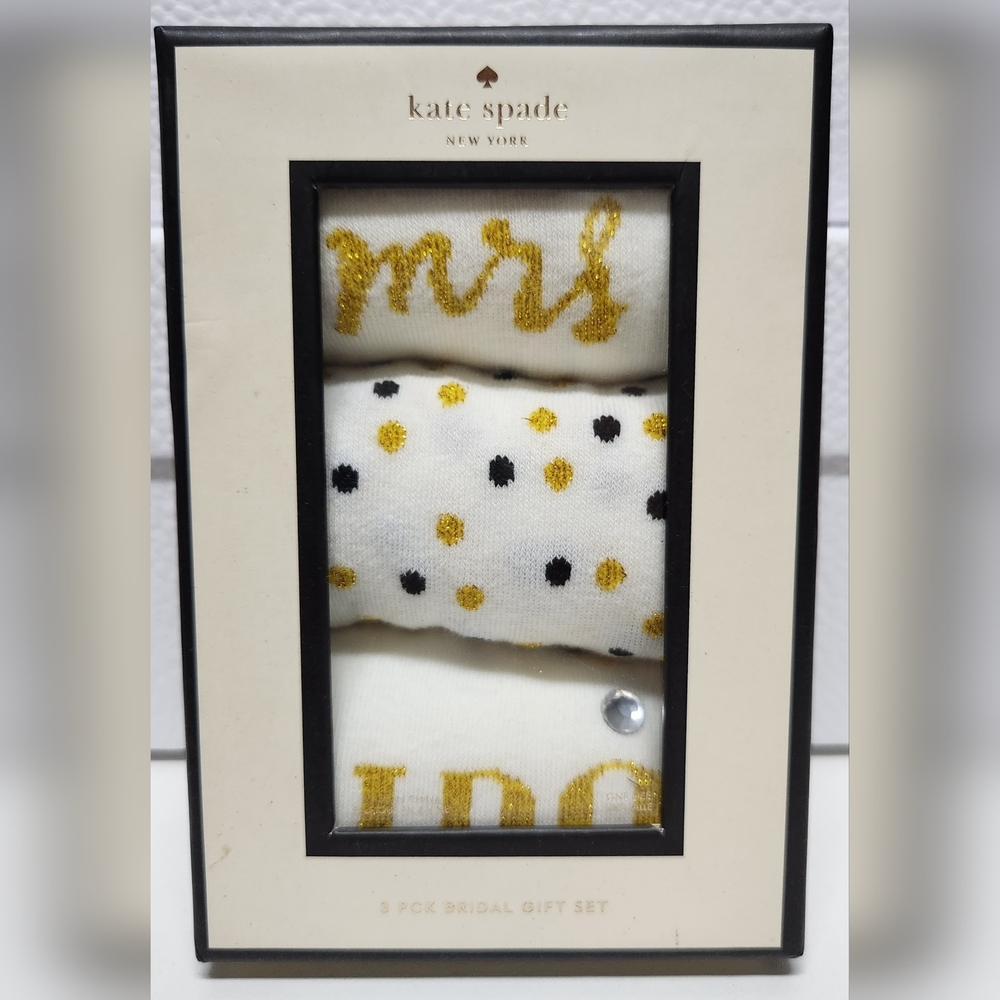KATE SPADE 3 Pck Bridal Gift Set I DO CREW SOCKS NWT